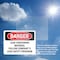 Signmission Lead Containing Material Safety Program Danger Sign, Vinyl Decal, 10in W x 7in L, 2PK OS-2PACK-DS-D-710-L-1070 - alternate 4